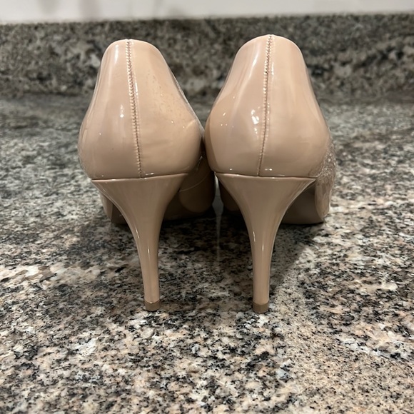 “Patent Leather” Nude Heels - Picture 2 of 4
